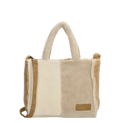 Afbeelding van Zebra Trends Teddy Denise Handtas M crème Damestas