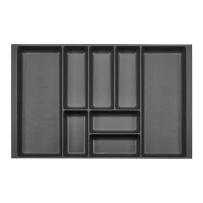 Afbeelding van ORGA BOX 2 Besteklade diepte: 461 x breedte: 709 mm antraciet met canvas structuur voor 80 cm Nobilia Lade tot 07/2012 (AUB UW BINNEN METEN!)