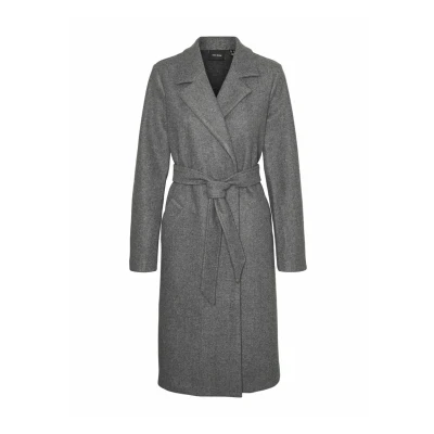 Afbeelding van Vero Moda Vmfortuneaya NOOS Mantel, Dames, Maat: XS, Medium grey melange