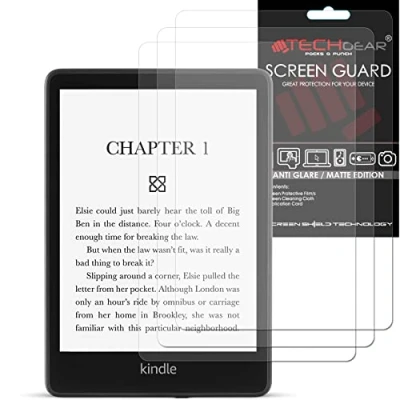 Afbeelding van TECHGEAR 3 stuks anti verblinding matte displayfolie compatibel met Amazon Kindle Paperwhite 5 / Signature/Paperwhite Kids 6,8&quot; (2021 11e generatie) volledige folie, bescherming tegen beschermfolie