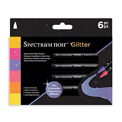 Afbeelding van SN Glitter Marker Vibrant Florals 6pc