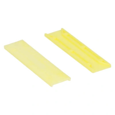 Afbeelding van Wovar Glasblokjes 26 mm breed 4 dik Geel Per 100 stuks