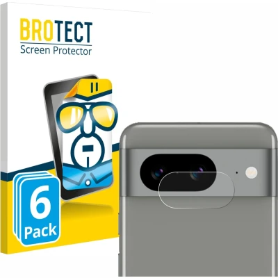 Afbeelding van BROTECT (6 Stuks) Schermbeschermer voor Google Pixel 8 (ALLEEN Camera Lens) Screen Protector Transparant