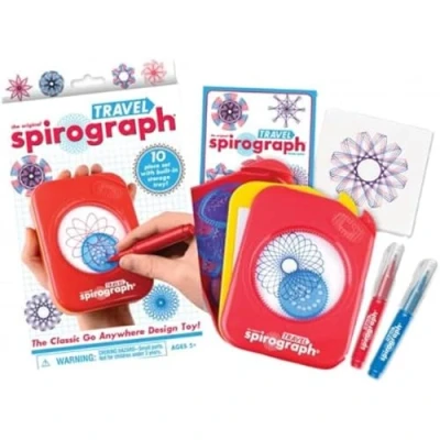 Afbeelding van Spirograph REIS De beroemde om overal mee naartoe te nemen Maak oneindig kleurrijke spiralen. Vanaf 8 jaar.