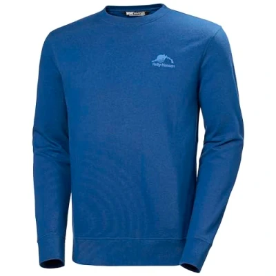 Afbeelding van Helly Hansen NORD Graphic CREW Sweater, Heren, Maat: XL, Deep fjord