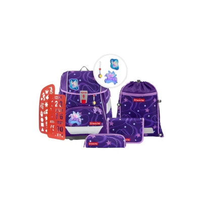 Afbeelding van Step by 2 IN 1 PLUS Pegasus Emily Schooltas set voor kinderen, Maat: One Size, Lila