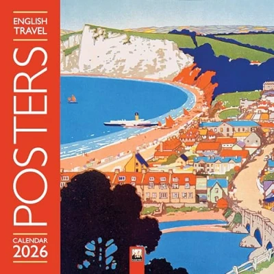 Afbeelding van English Travel Posters Wall Calendar 2026 (Art Calendar)
