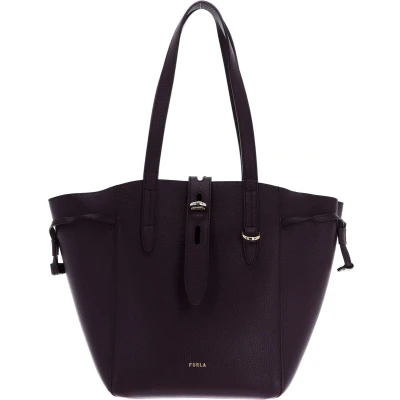 Afbeelding van FURLA Leren Shopper Schoudertas Net Tote Chianti Wijnrood
