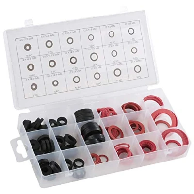 Afbeelding van 141 stks O ring kraanafdichting sanitair pakking, rubberen assortiment set, voor kraan, luchtcilinder, klep, pomp, auto, lager
