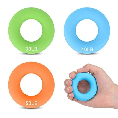 Afbeelding van CORTNEY 3 stuks handgreepversterker, handgreep, onderarmtrainer, trainingsapparaat voor onderarm en vingers spiertraining, klimmen, stressvermindering