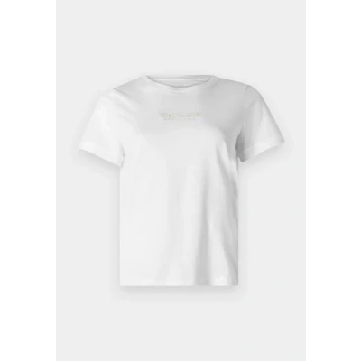 Afbeelding van TOM Tailor LOGO Tshirt basic, Dames, Maat: Large, Whisper white