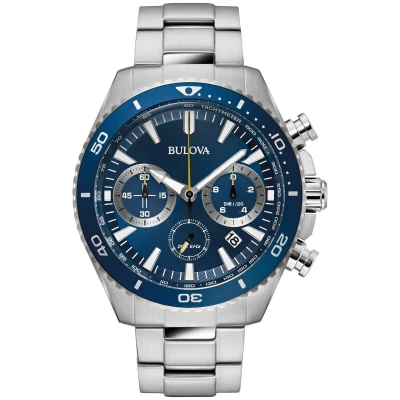 Afbeelding van Bulova Marine Star 98B393 Horloge Staal Zilverkleurig Ø 45 mm
