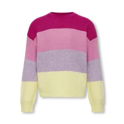 Afbeelding van KIDS ONLY GIRL gestreepte trui KOGSANDY lila/multicolor