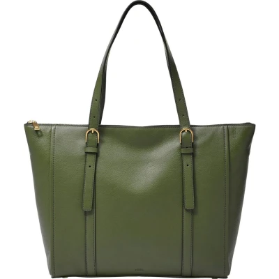 Afbeelding van FOSSIL Shopper Schoudertas Carlie Tote Tarragon Groene