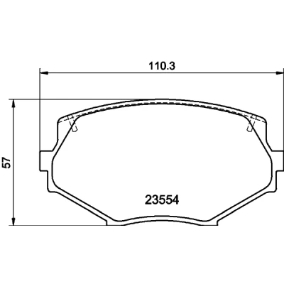 Afbeelding van Remblokkenset, schijfrem HELLA PAGID 8DB 355 016 861
