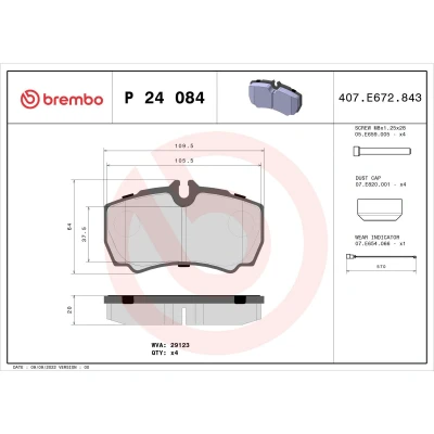 Afbeelding van Brembo Remblokset P 24 084