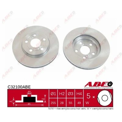 Afbeelding van ABE Remschijven C32100ABE