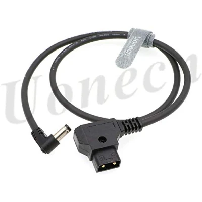 Afbeelding van Uonecn Anton Bauer Stroomkabel D tap naar DC 2.1 12V haakse kabel voor KiPRO LCD Monitoren 60CM