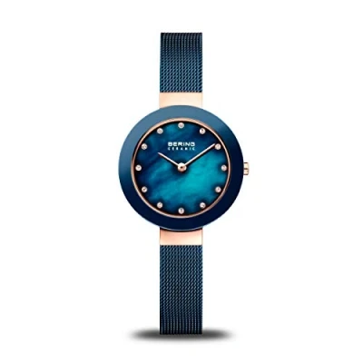 Afbeelding van BERING dameshorloge quartz uurwerk keramische collectie met roestvrij staal en saffierglas 11429 367