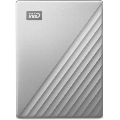 Afbeelding van WD 6TB My Passport Ultra voor Mac Draagbare HDD USB C met software apparaatbeheer, back up en wachtwoordbeveiliging Zilver