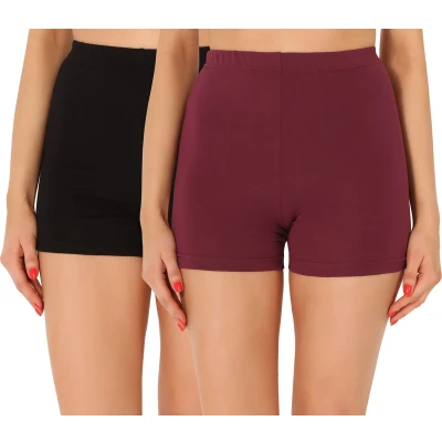 Afbeelding van Merry Style Dames Leggings 2Pack Sport Vrijetijdsbroek Kort Katoen Sporbroek Yogabroek Zwart/zwart (2pak) XL MS MS10 358 LE 2P
