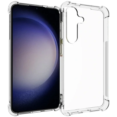 Afbeelding van Samsung Galaxy S24 Hoesje Siliconen en TPU (zacht) iMoshion Softcase/Backcover Transparant Telefoonhoesje
