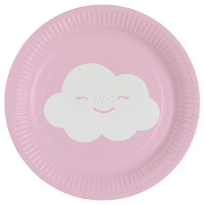 Afbeelding van Borden Rainbow en Cloud 18cm 8 stuks