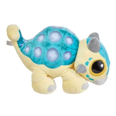 Afbeelding van Jurassic World Feature knuffel Ankylosaurus Bumpy babydino met brulgeluiden en slappe poten; Camp Cretaceous zachte pop, speel of slaapvriendje, cadeau voor kinderen van 3 jaar ouder, HHB48