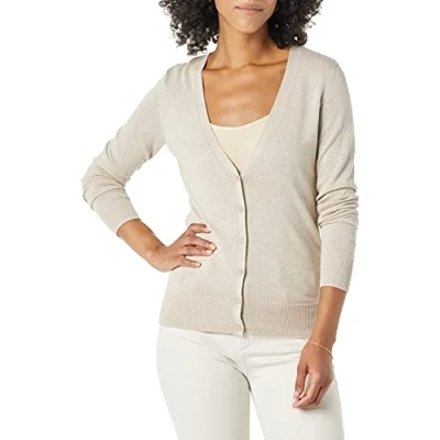Afbeelding van Amazon Essentials Women&#039;s Lichtgewicht vest met V hals (verkrijgbaar in grote maten), Lichte havermout, XL