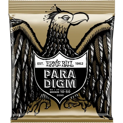 Afbeelding van Ernie Ball EB2090 Paradigm Extra Light 80/20 Acoustic Strings 10 50 Akoestische gitaarsnaren