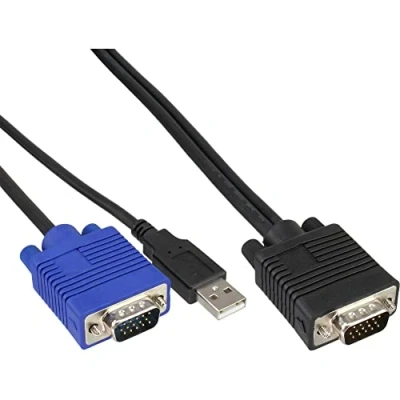 Afbeelding van InLine® KVM kabelset, USB, voor 19&quot;(48.26cm) schakelaar, lengte 1.8m
