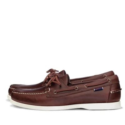 Afbeelding van Sebago Docksides Portland Waxed Boot Schoenen heren,Braun Braun Weiß,41 EU