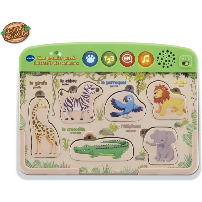Afbeelding van Interactief Speelgoed Vtech Baby Puzzel Hout dieren