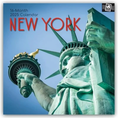Afbeelding van New York 2025 16 Monatskalender: Original Gifted Stationery Kalender [Mehrsprachig] [Kalender]