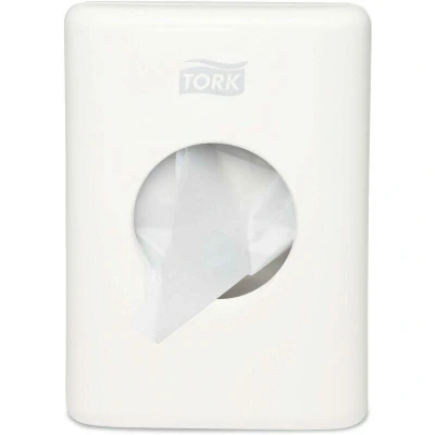 Afbeelding van Tork Sanitary Towel Bag dispenser wit B5 566000
