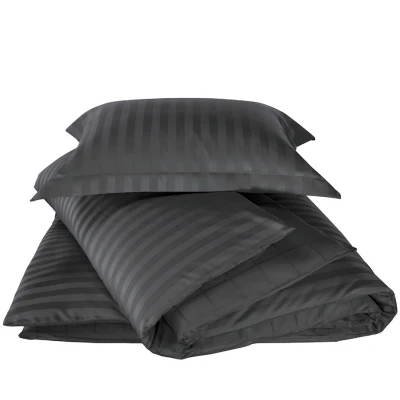 Afbeelding van Dekbedovertrek De Witte Lietaer Zygo Ebony Satijn 140 x 200 / 220 cm 1 Persoons