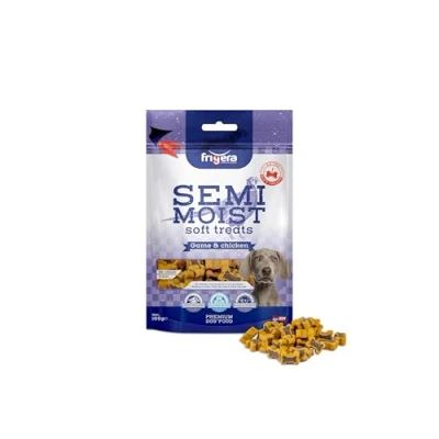 Afbeelding van Frigera Semi Moist Soft Treats Wild &amp; Kip 165g Zachte Hondensnoepjes, Lekkere Beloning voor Training en Tussendoor, Zonder Toegevoegde Suikers, Geproduceerd in België