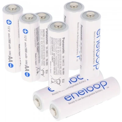 Afbeelding van Sanyo HR 3UTGA eneloop batterij Mignon / AA 2000 mAh 8er + AccuCell Safe, nu nieuw van Panasonic