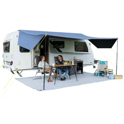 Afbeelding van Skandika luifel Freeway 3 m, zonnezeil met bies, caravantarp, voor caravan, zonnedak, voortent, uv bescherming 50+, 3000 mm waterkolom, zonneluifel, camper, bus