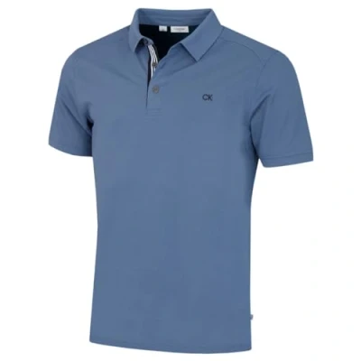 Afbeelding van Calvin Klein Campus 3 poloshirt voor heren in 2025, golfshirt, met knoopjes, geribbelde kraag, M