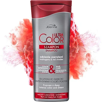 Afbeelding van Joanna Ultra Color System Shampoo For Red &amp; Cherry Hair Highlighting Shades Of And 200Ml