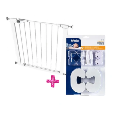 Afbeelding van Noma Easy Fit Wit Traphek Klemhek 75 82 cm 93439