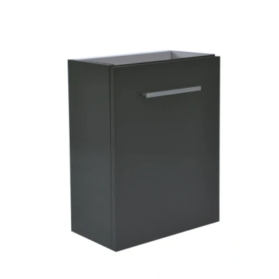 Afbeelding van Xellanz fonteinkast tbv HS fonteintje l/r 1 deur 40x21 hoogglans grijs