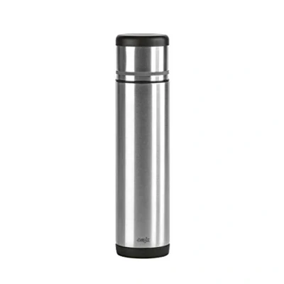 Afbeelding van Emsa Thermosfles Mobilty Edelstaal zwart, Safe Loc sluiting, 100% dicht, 12h heet/24h koud