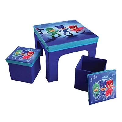 Afbeelding van PJ Masks Opvouwbare kindertafel en 2 krukjes, Power Heroes 50 x 49 cm + 26 24