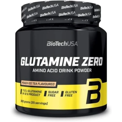 Afbeelding van BioTechUSA Glutamine Zero, Peach Ice Tea 300g