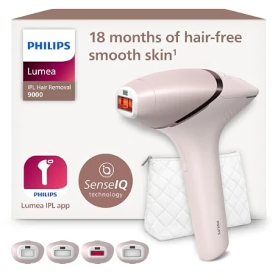 Afbeelding van Philips Lumea IPL ontharingsapparaat 9000 serie met SenseIQ technologie, 4 hulpstukken voor lichaam, gezicht, bikinilijn en oksels, snoerloos gebruik (model BRI957/00)