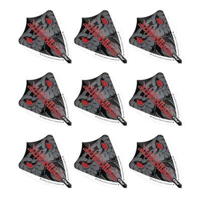 Afbeelding van RED DRAGON Peter Wright Snakebite Hardcore Ionic Grey Snake Freestyle Dartvluchten 3 sets per pak (in totaal 9 dartvluchten)