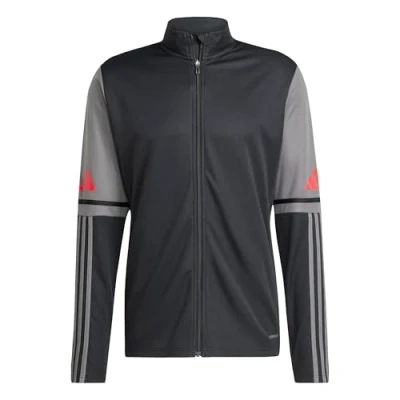 Afbeelding van adidas Heren SQUADRA25 TRAINING JACKET, black/team grey four/pure ruby, L
