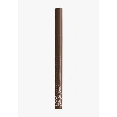 Afbeelding van NYX Professional Makeup Epic Ink Liner Waterproof Eyeliner Intense Kleur Flexibele Punt Blijft Tot Wel 24 Uur Zitten Sterk Gepigmenteerd Vlekkenvrij Met Vegan Formule Bruin Milk Chocolate 1 ml